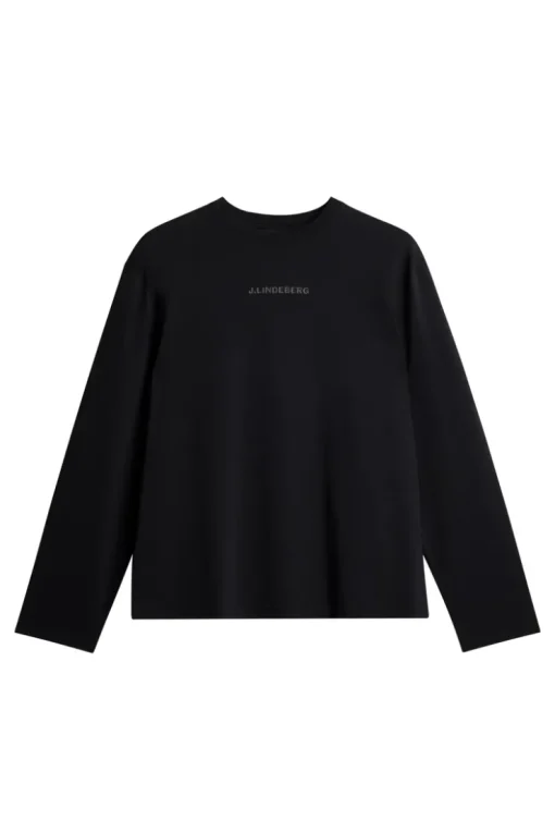 T-shirts|Tops<J.Lindeberg Hale Logo Longsleeve T-shirt Black