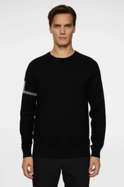 Golf|Knitwear<J.Lindeberg Heath Knitted Sweater Black