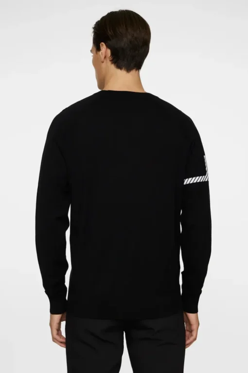 Golf|Knitwear<J.Lindeberg Heath Knitted Sweater Black