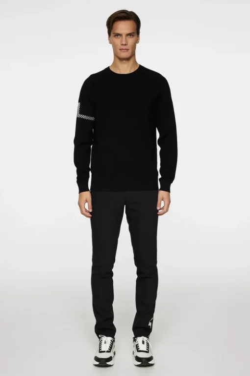 Golf|Knitwear<J.Lindeberg Heath Knitted Sweater Black
