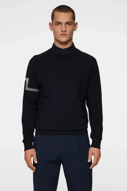 Golf|Knitwear<J.Lindeberg Heath Knitted Sweater JLNavy