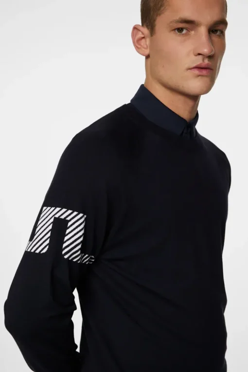 Golf|Knitwear<J.Lindeberg Heath Knitted Sweater JLNavy