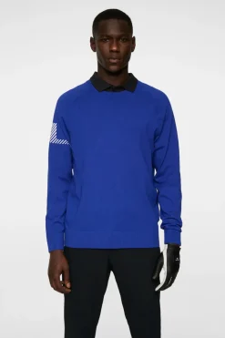 Golf|Knitwear<J.Lindeberg Heath Knitted Sweater ClematisBlue