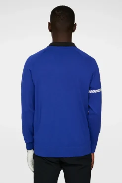 Golf|Knitwear<J.Lindeberg Heath Knitted Sweater ClematisBlue