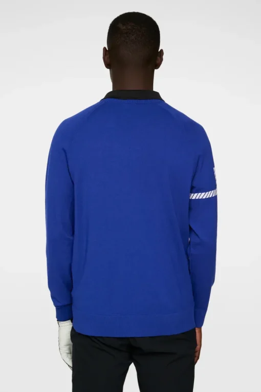 Golf|Knitwear<J.Lindeberg Heath Knitted Sweater ClematisBlue