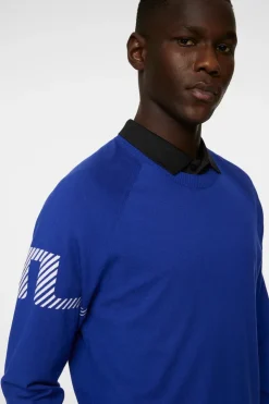 Golf|Knitwear<J.Lindeberg Heath Knitted Sweater ClematisBlue