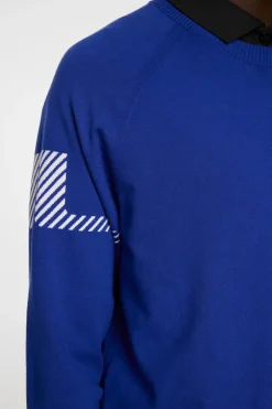 Golf|Knitwear<J.Lindeberg Heath Knitted Sweater ClematisBlue