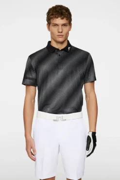 Golf|Polo Shirts<J.Lindeberg Heath Print Polo CombBlackM