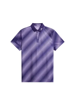 Golf|Polo Shirts<J.Lindeberg Heath Print Polo CombDeepWisteriaM