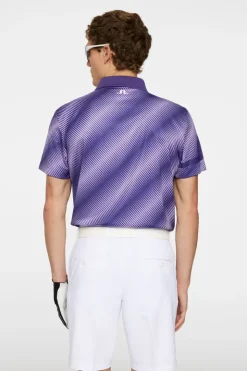 Golf|Polo Shirts<J.Lindeberg Heath Print Polo CombDeepWisteriaM