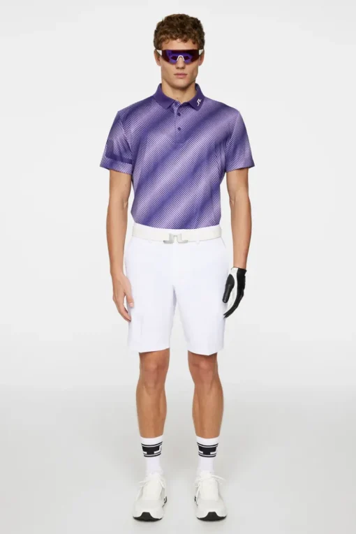 Golf|Polo Shirts<J.Lindeberg Heath Print Polo CombDeepWisteriaM