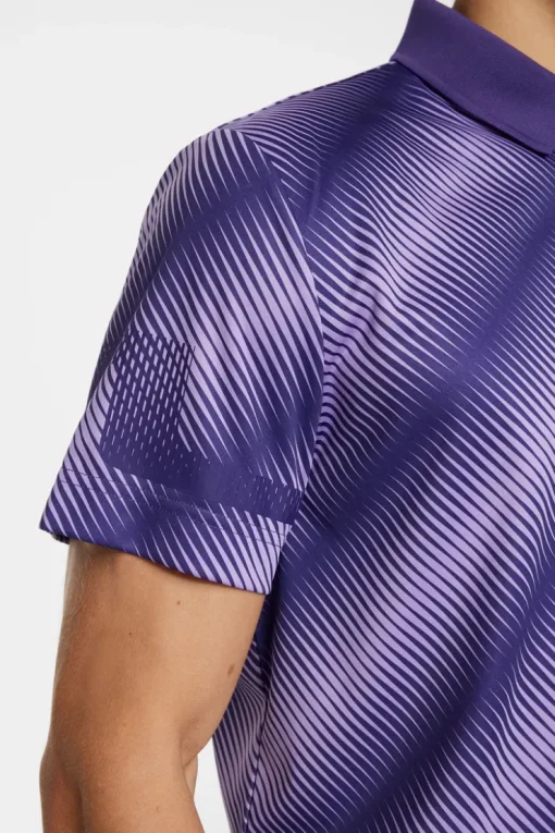 Golf|Polo Shirts<J.Lindeberg Heath Print Polo CombDeepWisteriaM