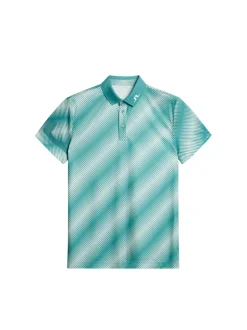 Golf|Polo Shirts<J.Lindeberg Heath Print Polo CombTealM