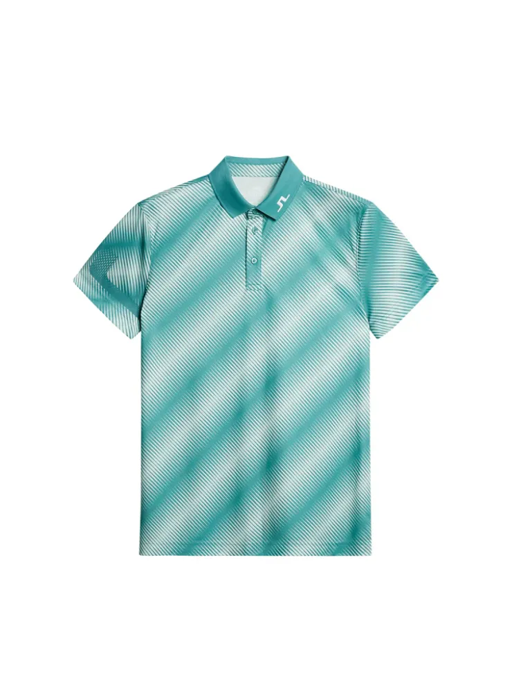 Golf|Polo Shirts<J.Lindeberg Heath Print Polo CombTealM