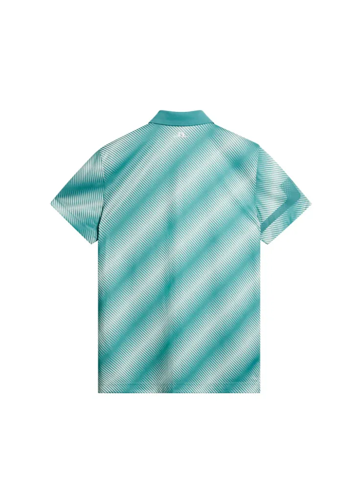 Golf|Polo Shirts<J.Lindeberg Heath Print Polo CombTealM