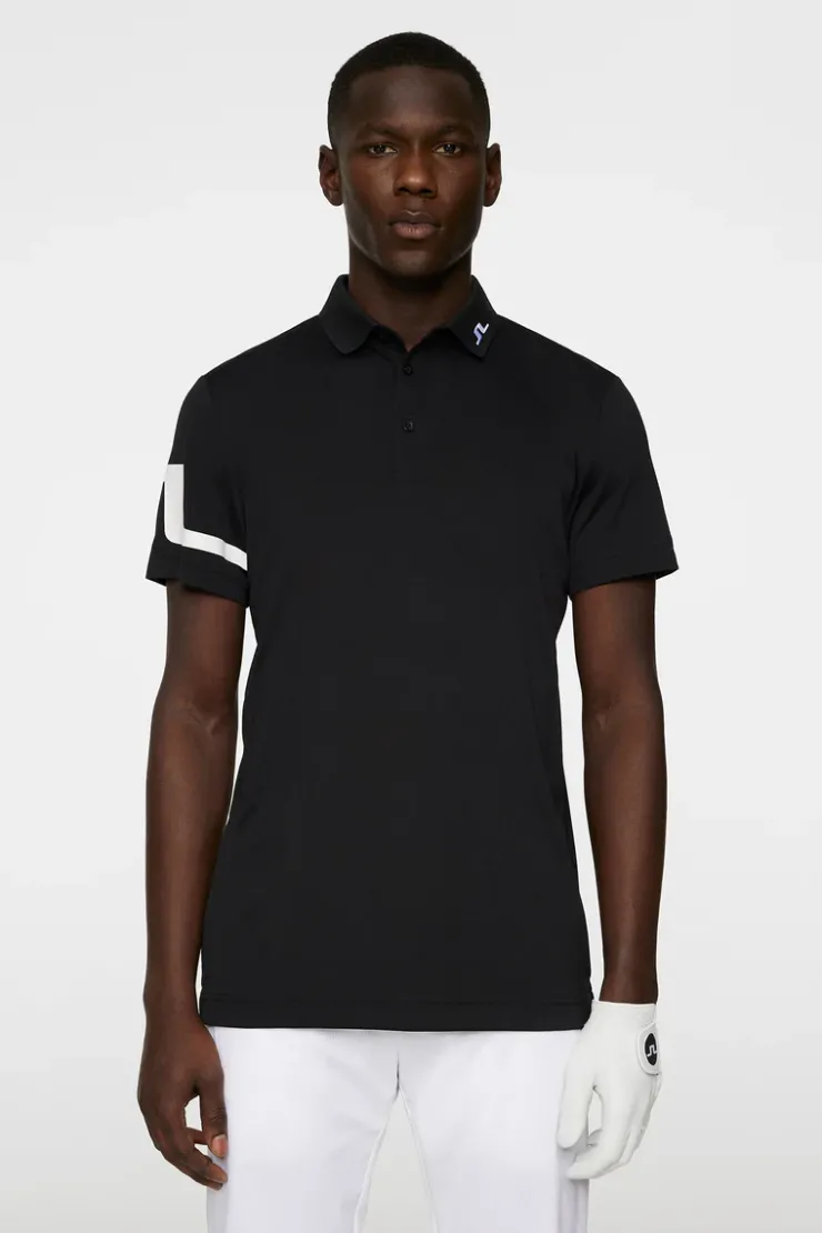 Golf|Polo Shirts<J.Lindeberg Heath Regular Fit Golf Polo Black
