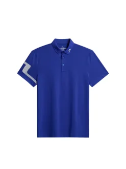 Golf|Polo Shirts<J.Lindeberg Heath Strike Polo ClematisBlue