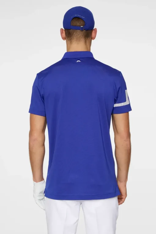 Golf|Polo Shirts<J.Lindeberg Heath Strike Polo ClematisBlue