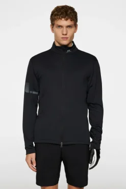 Golf|Base & Mid Layers<J.Lindeberg Heath Zip Mid Layer Black