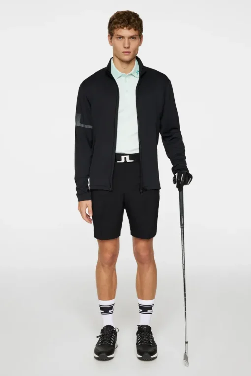 Golf|Base & Mid Layers<J.Lindeberg Heath Zip Mid Layer Black