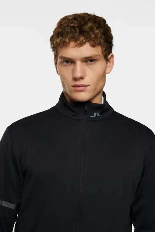 Golf|Base & Mid Layers<J.Lindeberg Heath Zip Mid Layer Black