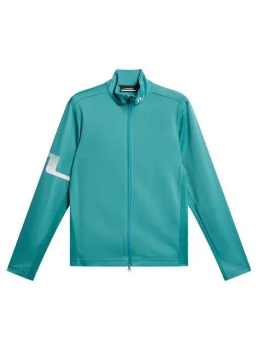 Golf|Tops<J.Lindeberg Heath Zip Mid Layer Teal