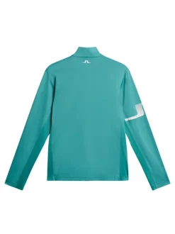 Golf|Tops<J.Lindeberg Heath Zip Mid Layer Teal