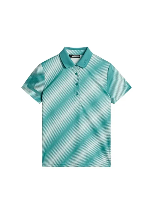 Golf|Tops<J.Lindeberg Heidi Print Polo CombTealM