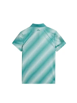 Golf|Tops<J.Lindeberg Heidi Print Polo CombTealM