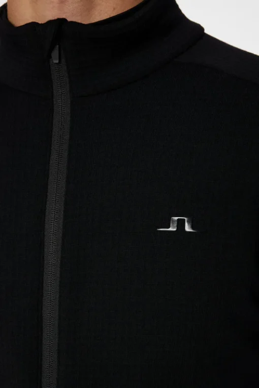 Ski|Base & Mid Layers<J.Lindeberg High Grounds Merino Mid Layer Black