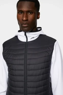 Golf|Ski<J.Lindeberg Holden Quilt Hybrid Hood White