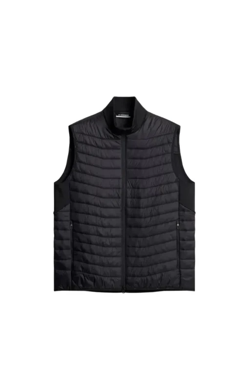 Golf|Ski<J.Lindeberg Holden Quilt Hybrid Vest Black