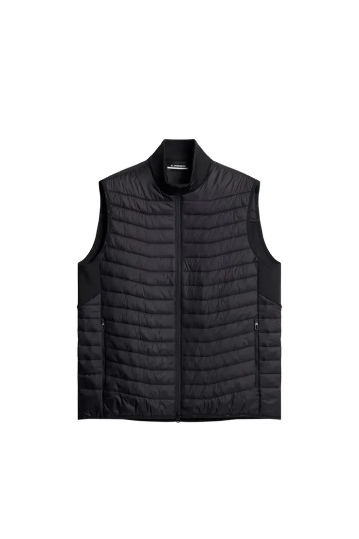 Golf|Ski<J.Lindeberg Holden Quilt Hybrid Vest Black