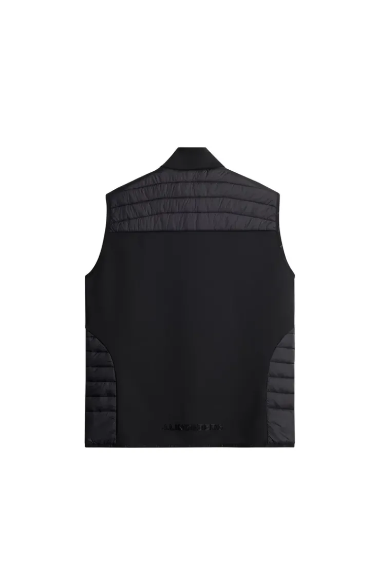 Golf|Ski<J.Lindeberg Holden Quilt Hybrid Vest Black