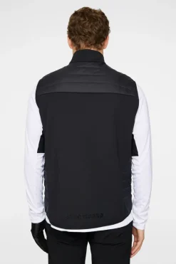 Golf|Ski<J.Lindeberg Holden Quilt Hybrid Vest Black