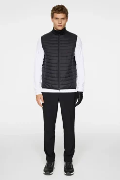 Golf|Ski<J.Lindeberg Holden Quilt Hybrid Vest Black