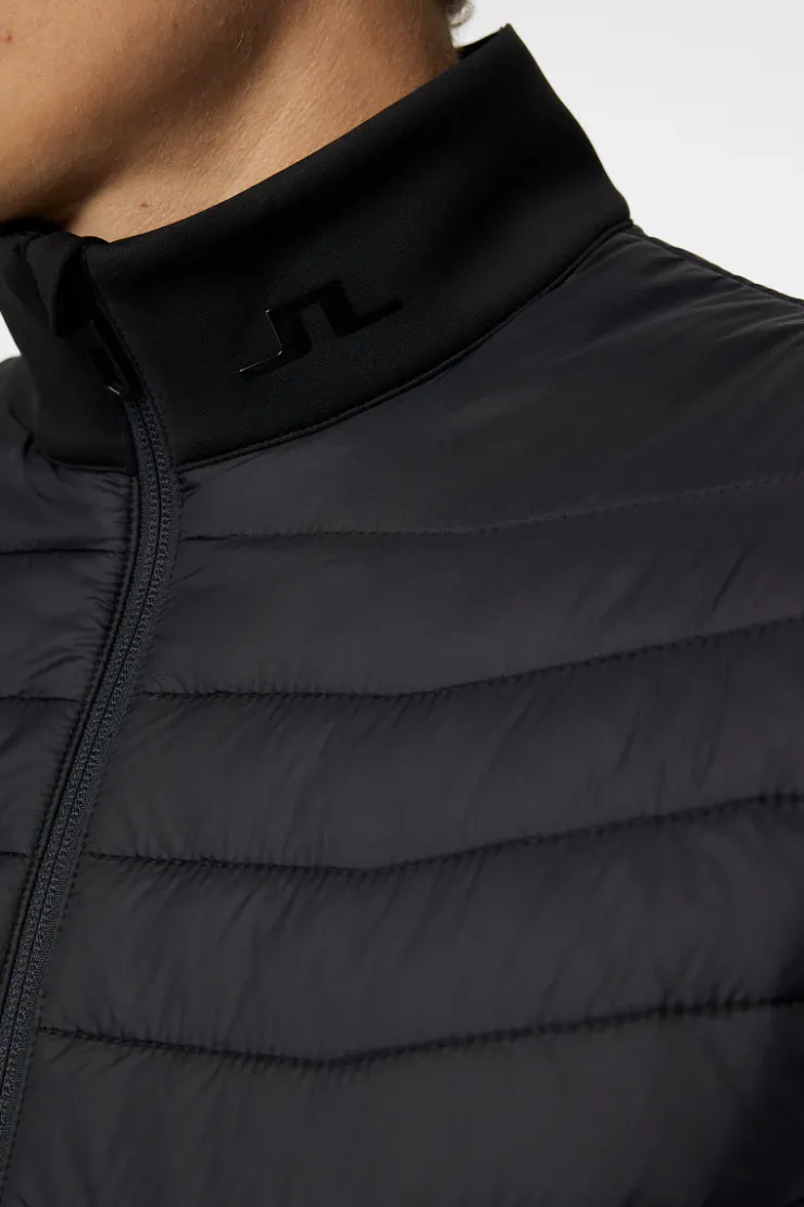 Golf|Ski<J.Lindeberg Holden Quilt Hybrid Vest Black