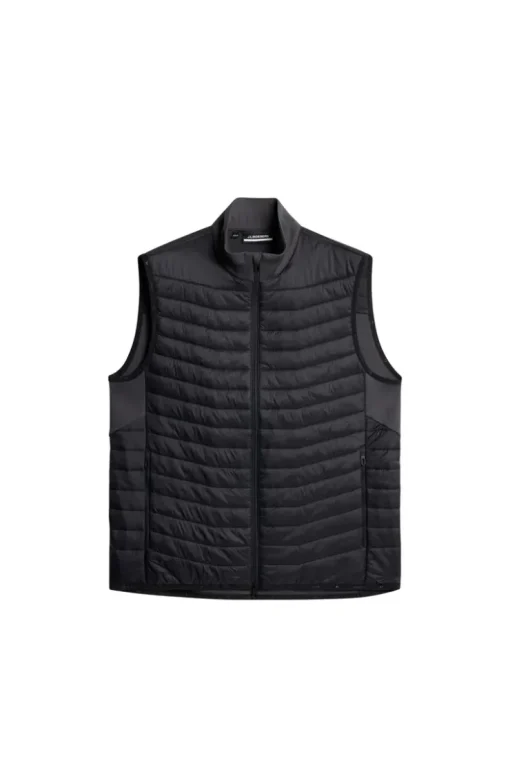 Golf|Ski<J.Lindeberg Holden Quilt Hybrid Vest Asphalt
