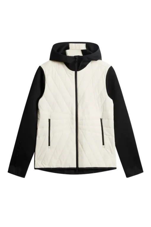 Golf|Ski<J.Lindeberg Holma Quilt Hybrid Hood WhisperWhite