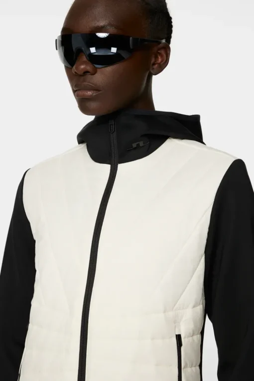 Golf|Ski<J.Lindeberg Holma Quilt Hybrid Hood WhisperWhite