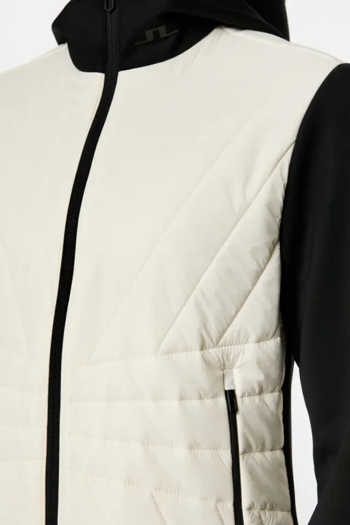Golf|Ski<J.Lindeberg Holma Quilt Hybrid Hood WhisperWhite
