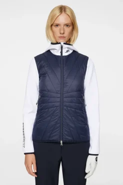 Golf|Ski<J.Lindeberg Holma Quilt Hybrid Hood JLNavy