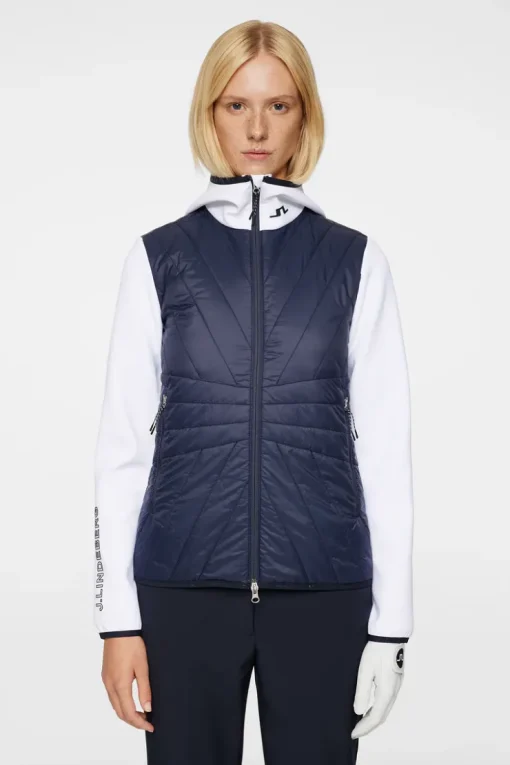 Golf|Ski<J.Lindeberg Holma Quilt Hybrid Hood JLNavy