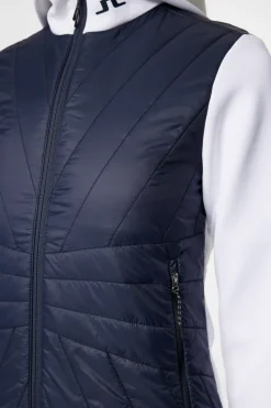 Golf|Ski<J.Lindeberg Holma Quilt Hybrid Hood JLNavy