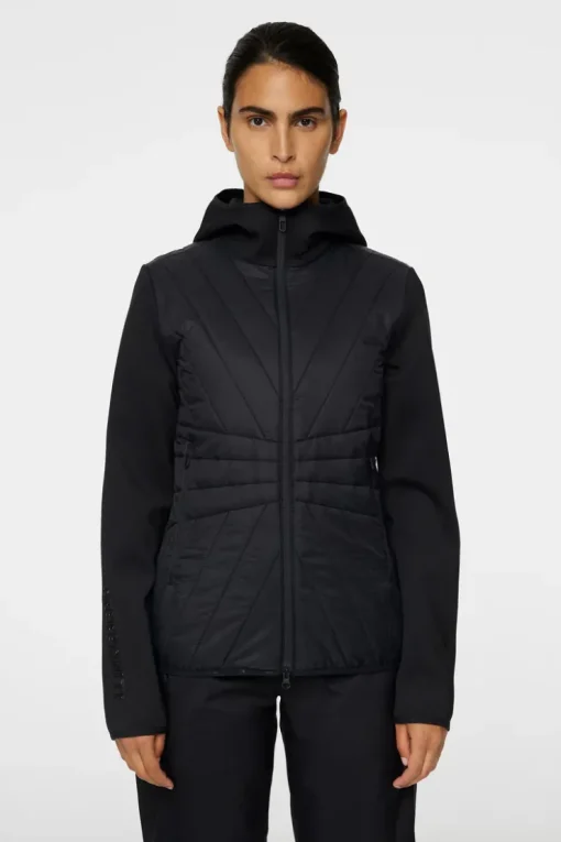 Golf|Ski<J.Lindeberg Holma Quilt Hybrid Hood Black