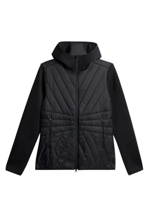 Golf|Ski<J.Lindeberg Holma Quilt Hybrid Hood Black