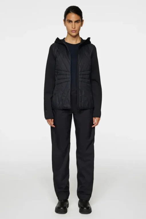 Golf|Ski<J.Lindeberg Holma Quilt Hybrid Hood Black