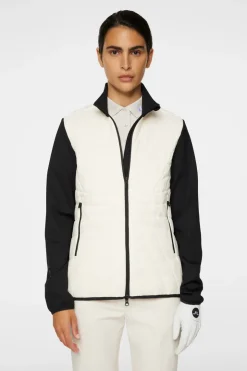 Golf|Ski<J.Lindeberg Holma Quilt Hybrid Jacket WhisperWhite