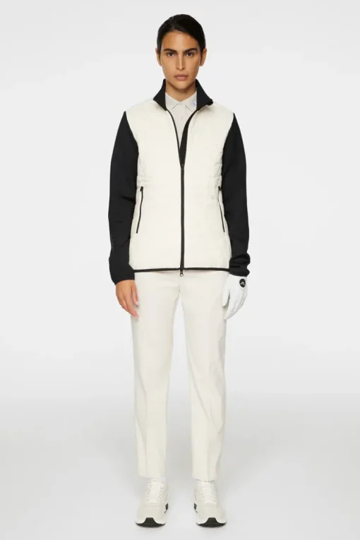 Golf|Ski<J.Lindeberg Holma Quilt Hybrid Jacket WhisperWhite