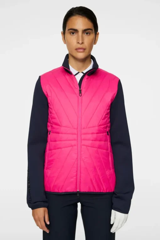 Golf|Ski<J.Lindeberg Holma Quilt Hybrid Jacket PinkPeacock